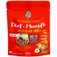 Мюсли ДОМАШНЕЕ БИСТРО ореховый микс (пакет), 500 г