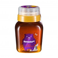 Мёд натуральный гречишный в банке с дозатором, Потапыч, 500 г