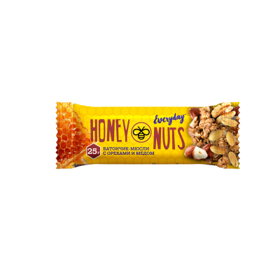 Muesli bar EVERYDAY HONEY NUTS nuts/honey 25 g.