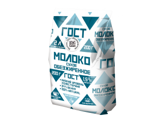 Powdered whole milk GOST 26% fat (package), 200g