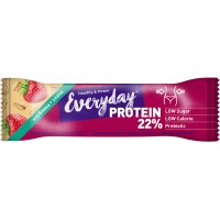 Protein bar with strawberries and cereals 22% protein, 40 g * 12 pieces (showbox)