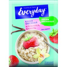 Каша овсяная EVERYDAY VEGAN Breakfast Клубника-Ваниль, 36г