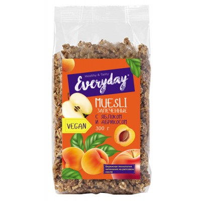 Baked muesli EVERYDAY with apple and apricot  , 300 g