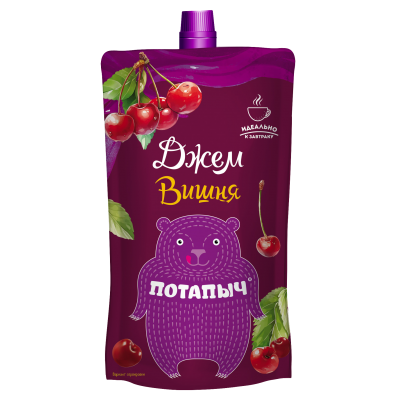 Potapych, cherry jam, 300 g