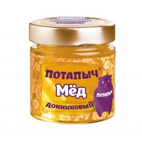 Мёд натуральный жидкий донниковый, Потапыч, 250 г