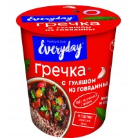 Гречка EVERYDAY гуляш из говядины, 75 г