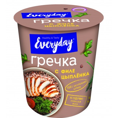 Гречка EVERYDAY филе цыпленка, 75 г