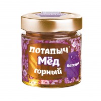 Мёд натуральный жидкий горный, Потапыч, 250 г