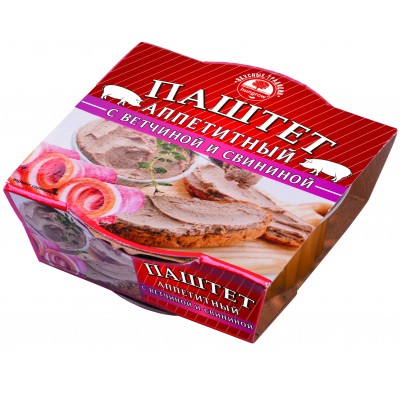 Appetizing pate with ham and pork, HUNGROW, 90 g