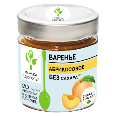  A SPOONFUL of HEALTH apricot jam without sugar, 200g