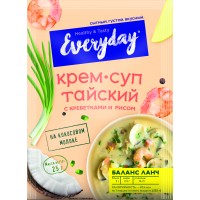 Крем-суп EVERYDAY «тайский» с креветками и рисом п/п 25г