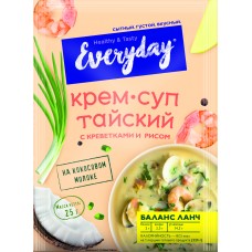 Крем-суп EVERYDAY «тайский» с креветками и рисом п/п 25г
