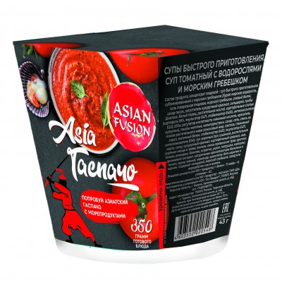 Суп томатный с водорослями и морским гребешком Asian Fusion, 43 г