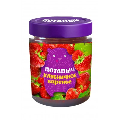 Strawberry jam Potapych, 280 g