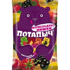 Jelly POTAPYCH chewable marmalade in the shape of bears, 70 g