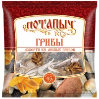 Natural dry mushrooms, assorted with forest mushrooms, Potapych, 45 g
