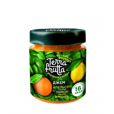Jam Terra Frutta Orange, lemon, ginger, 200 g
