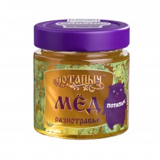 Мёд натуральный жидкий разнотравье, Потапыч, 250 г