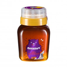 Natural buckwheat honey in a jar with a dispenser, Potapych, 500 g
