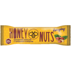 Батончик-мюсли EVERYDAY HONEY NUTS орехи/мёд 25 г.